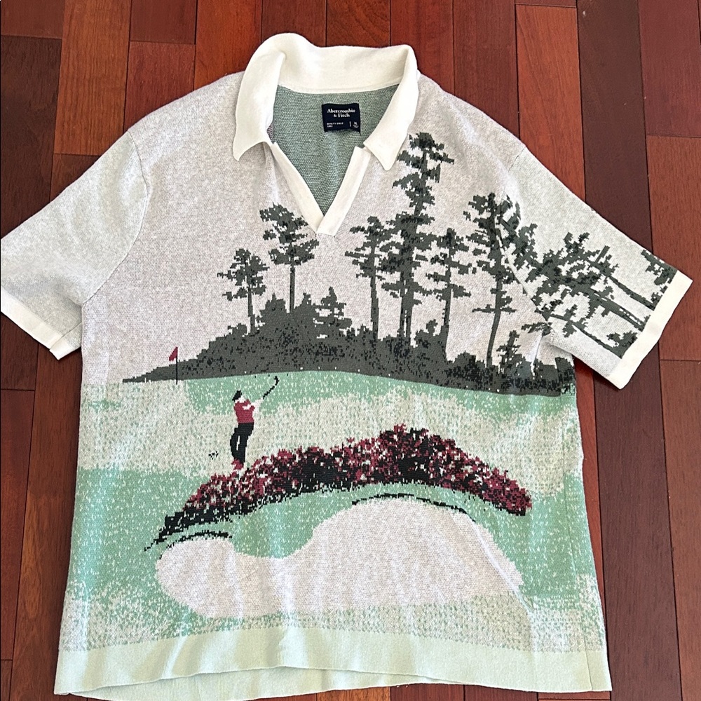Abercrombie & Fitch Green Golf Polo Shirt
